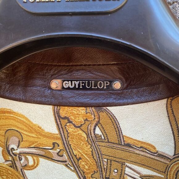 Unique reversible vintage leather shirt jacket - Picture 11 of 16